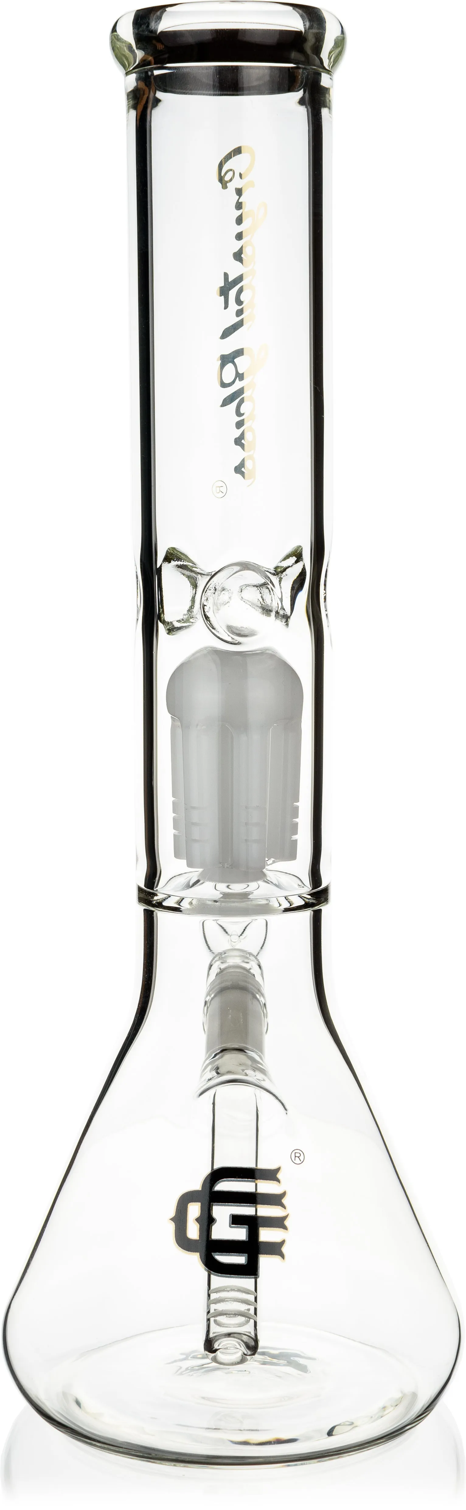 14 Beaker Bong w/ Single Tree Perc, by Crystal Glass