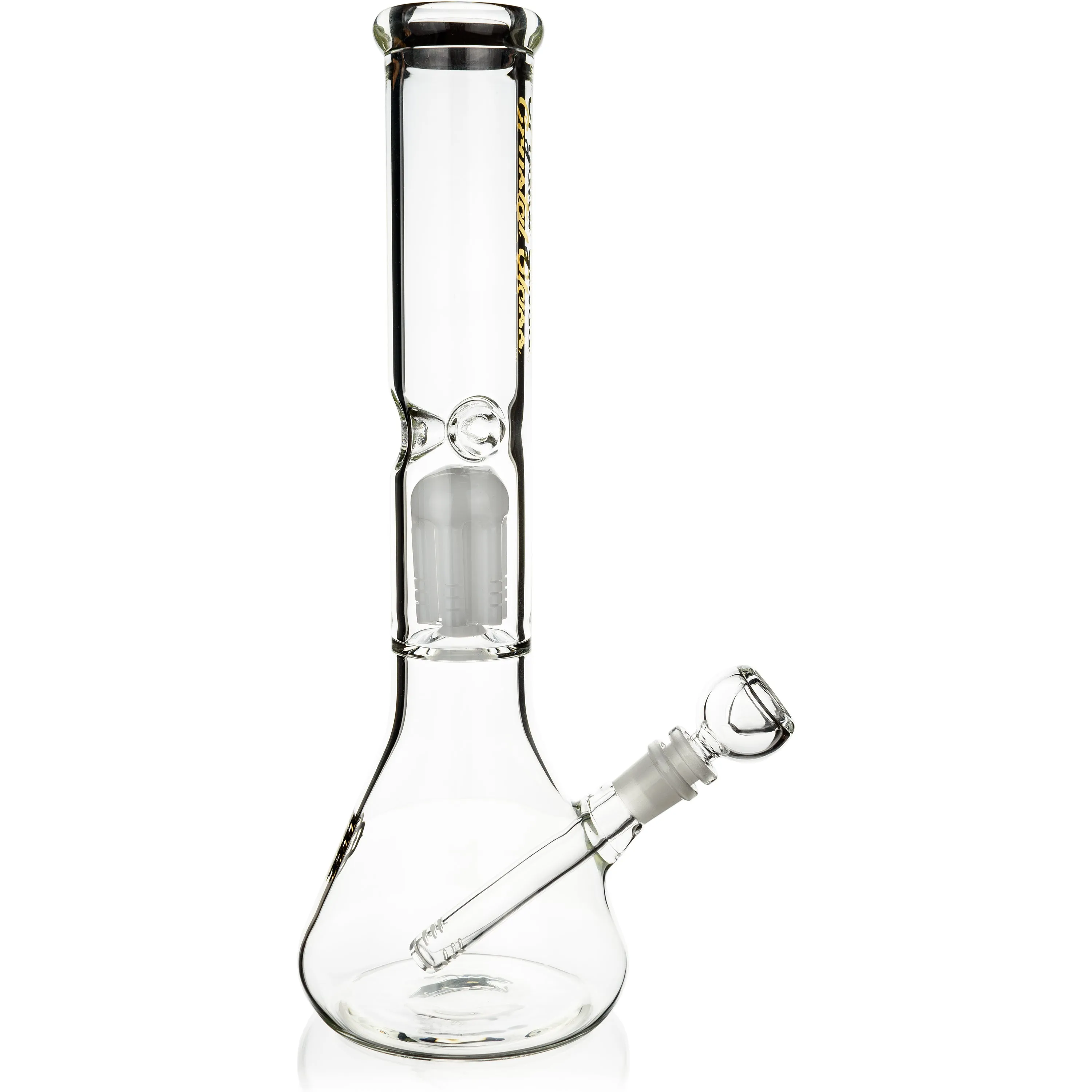 14 Beaker Bong w/ Single Tree Perc, by Crystal Glass