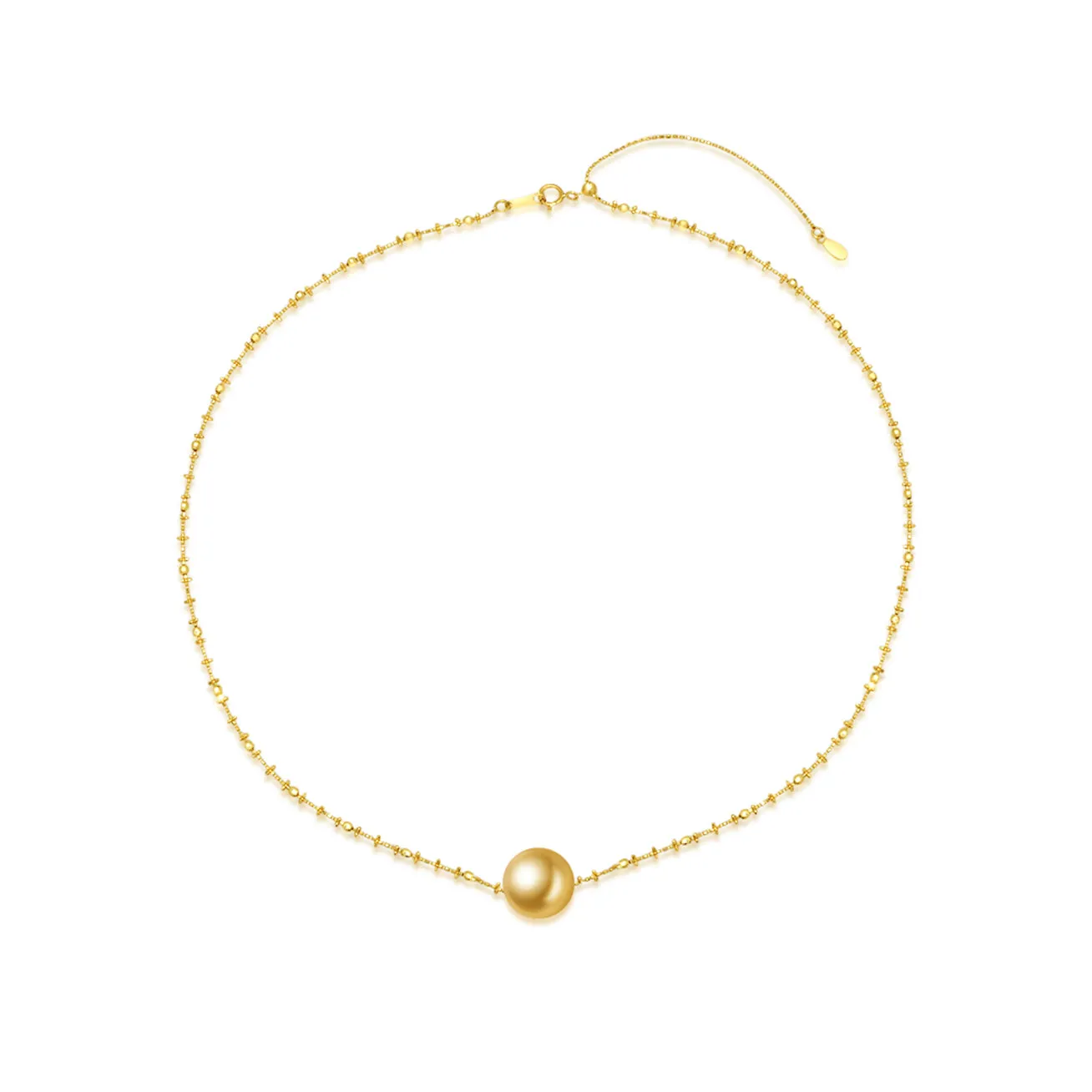 18k Gold South Sea Golden Pearl Necklace KN00126