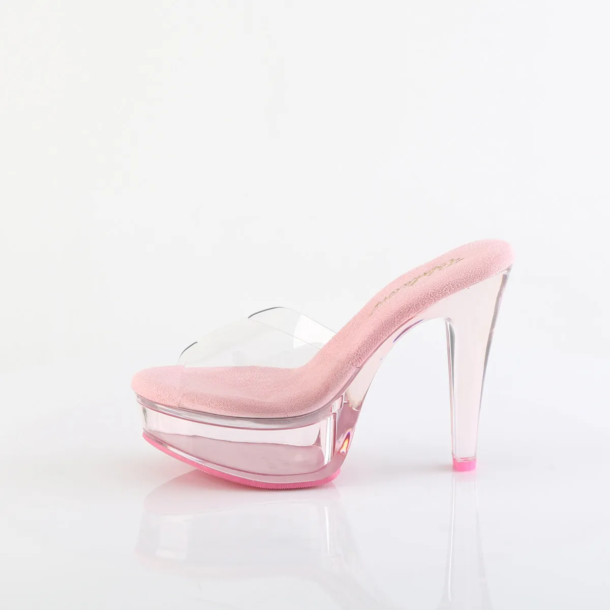 5 Inch Heel MARTINI-501 Clear Baby Pink