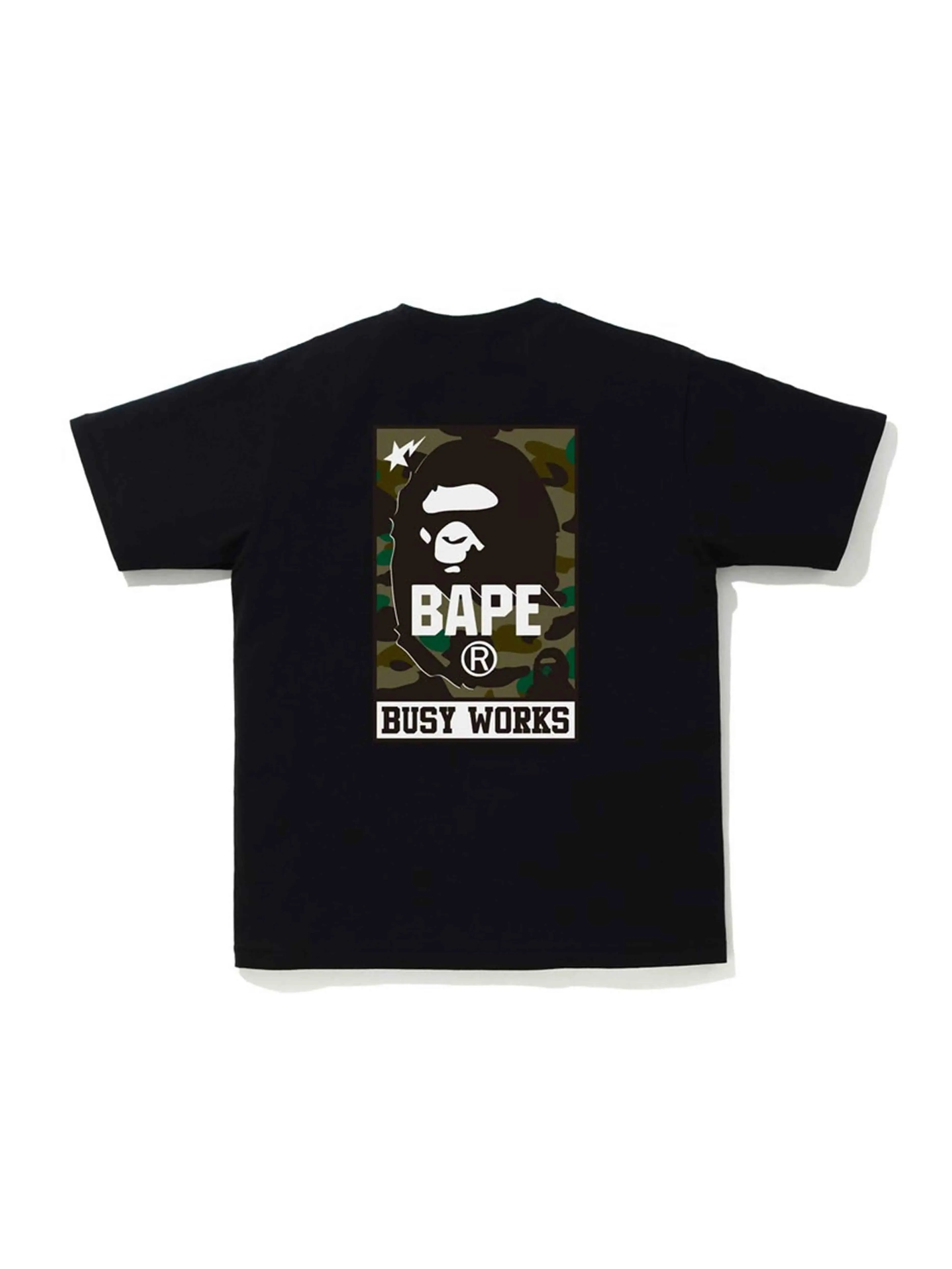 A Bathing Ape 1st Camo Busy Works T-shirt Black/Green