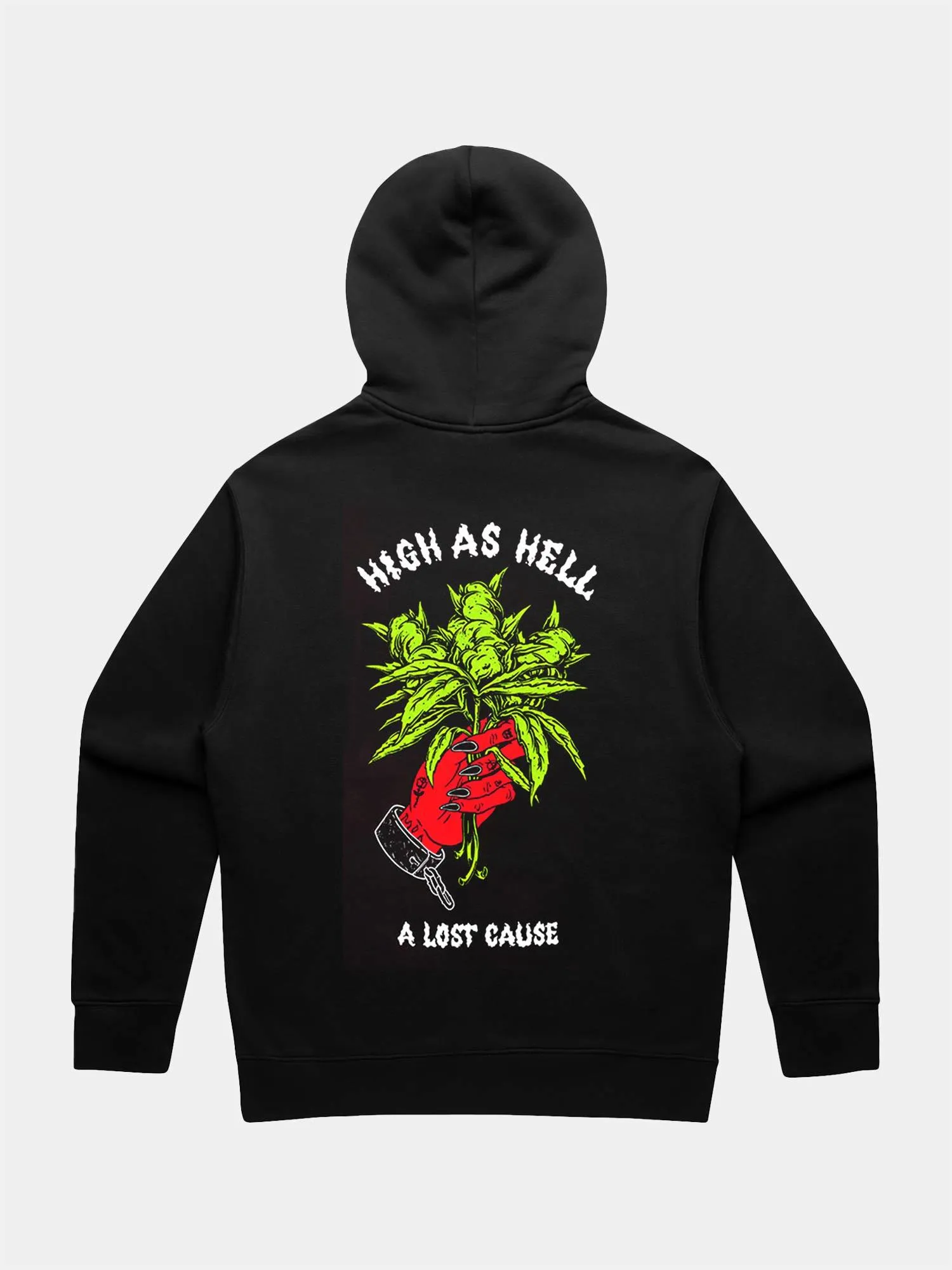 A Lost Cause High As Hell Zip Hoodie - Black