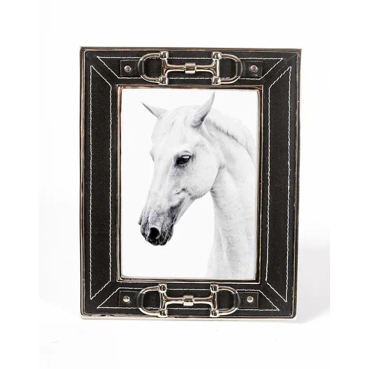 Adamsbro Leather Photo Frame With Snaffle Bit