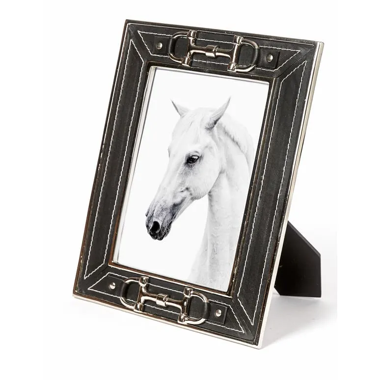 Adamsbro Leather Photo Frame With Snaffle Bit