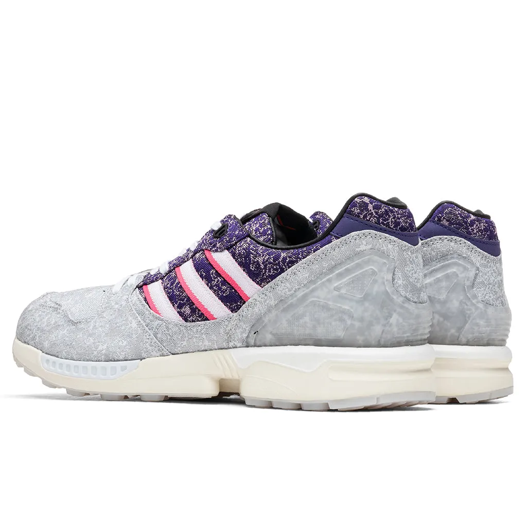 Adidas Originals x Vieux Lyon V-ZX 8000 - Silver Metallic/Semi Solar Pink