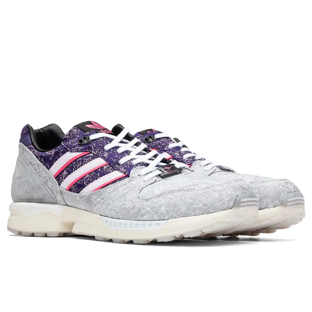 Adidas Originals x Vieux Lyon V-ZX 8000 - Silver Metallic/Semi Solar Pink