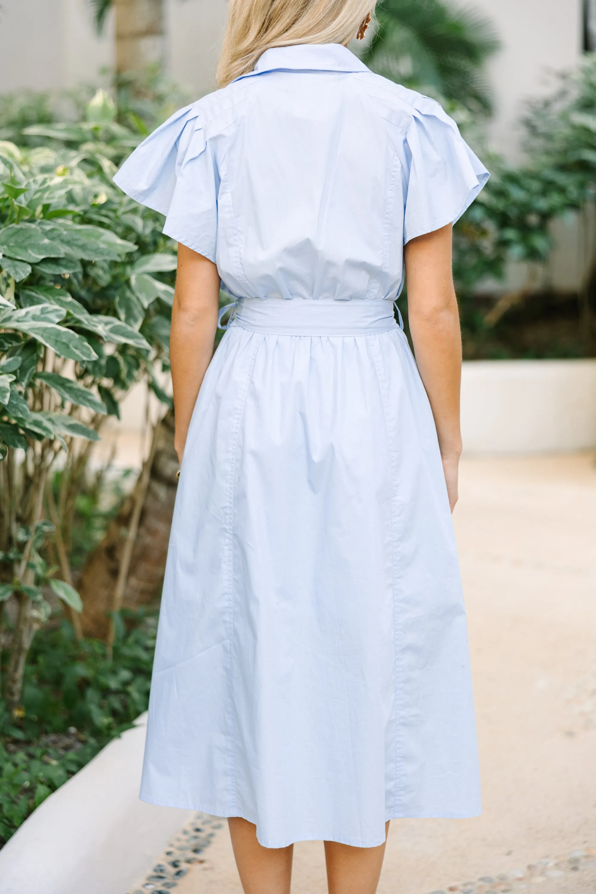 All In A Dream Light Blue Midi Dress