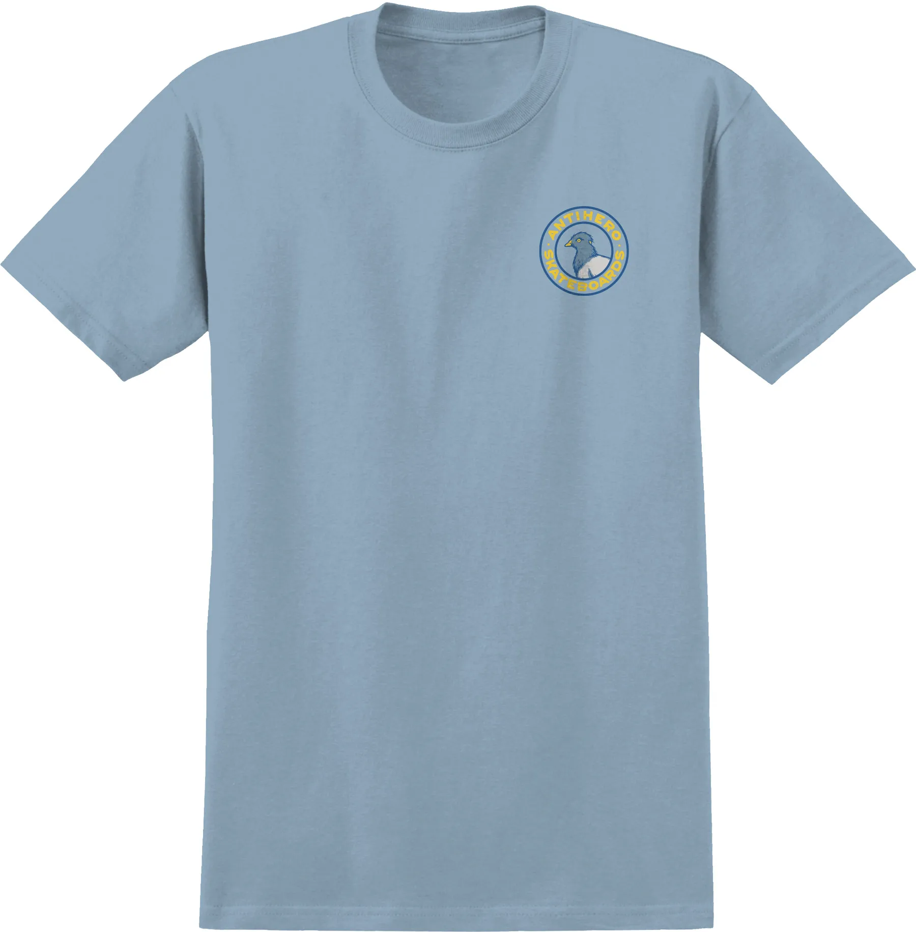 ANTIHERO T-SHIRT PIGEON ROUND LIGHT BLUE