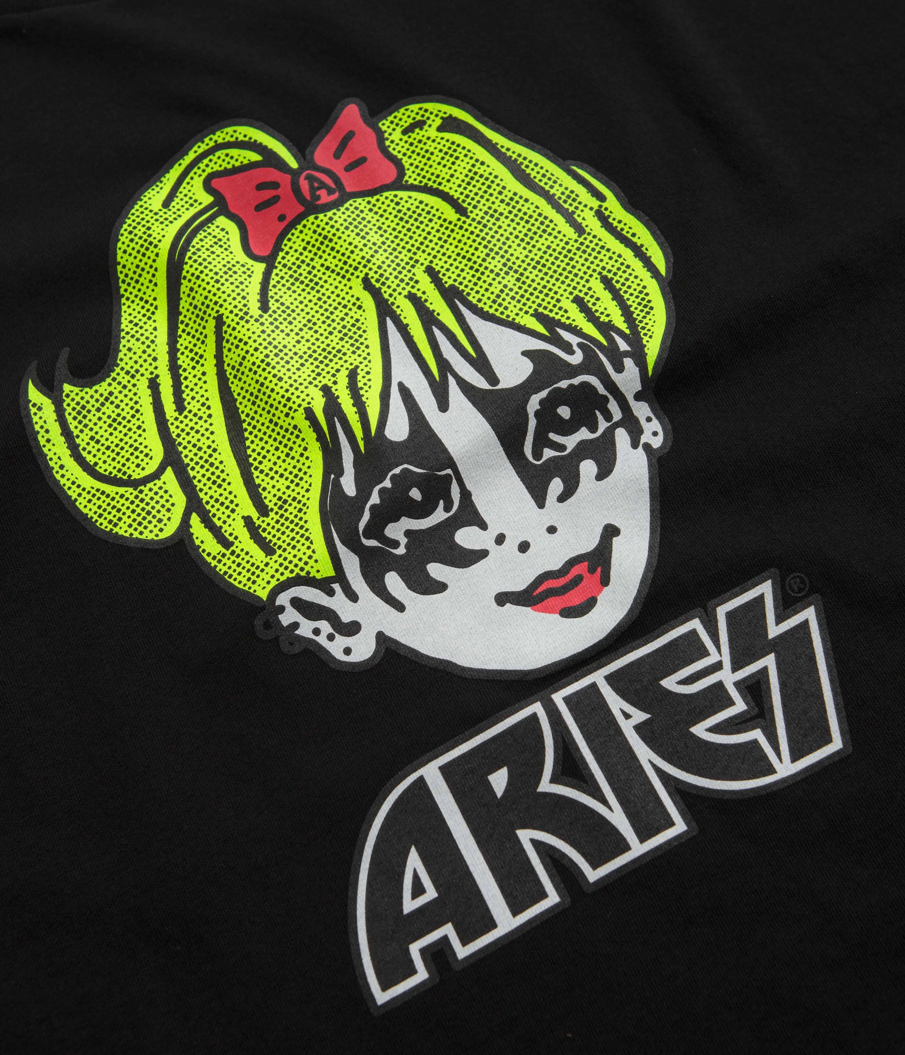 Aries Kiss T-Shirt - Black