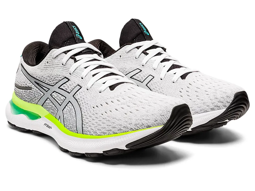 ASICS Men's GEL-NIMBUS 24 (White/Black)