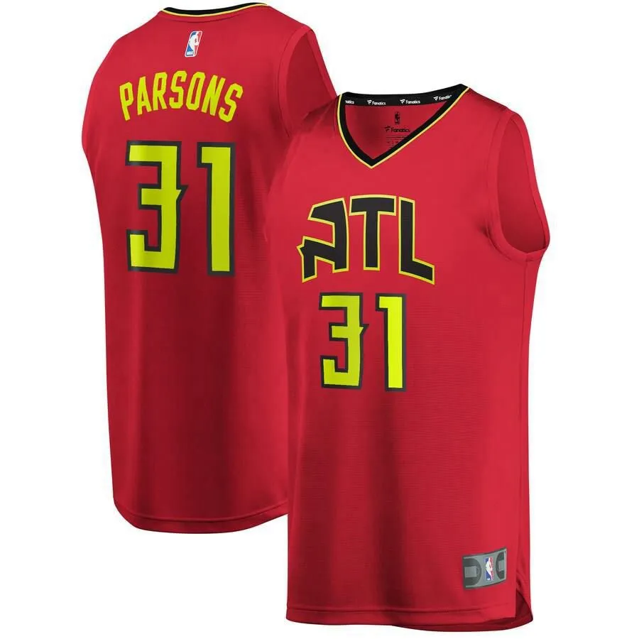 Atlanta Hawks Chandler Parsons Fanatics Branded Fast Break Player Statement Jersey Kids - Red | Ireland O2681K2