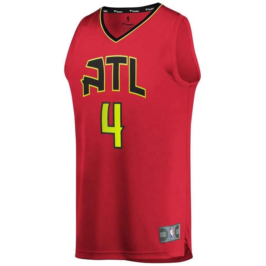 Atlanta Hawks Charlie Brown Jr. Fanatics Branded Fast Break Player Statement Jersey Kids - Red | Ireland W4727I4