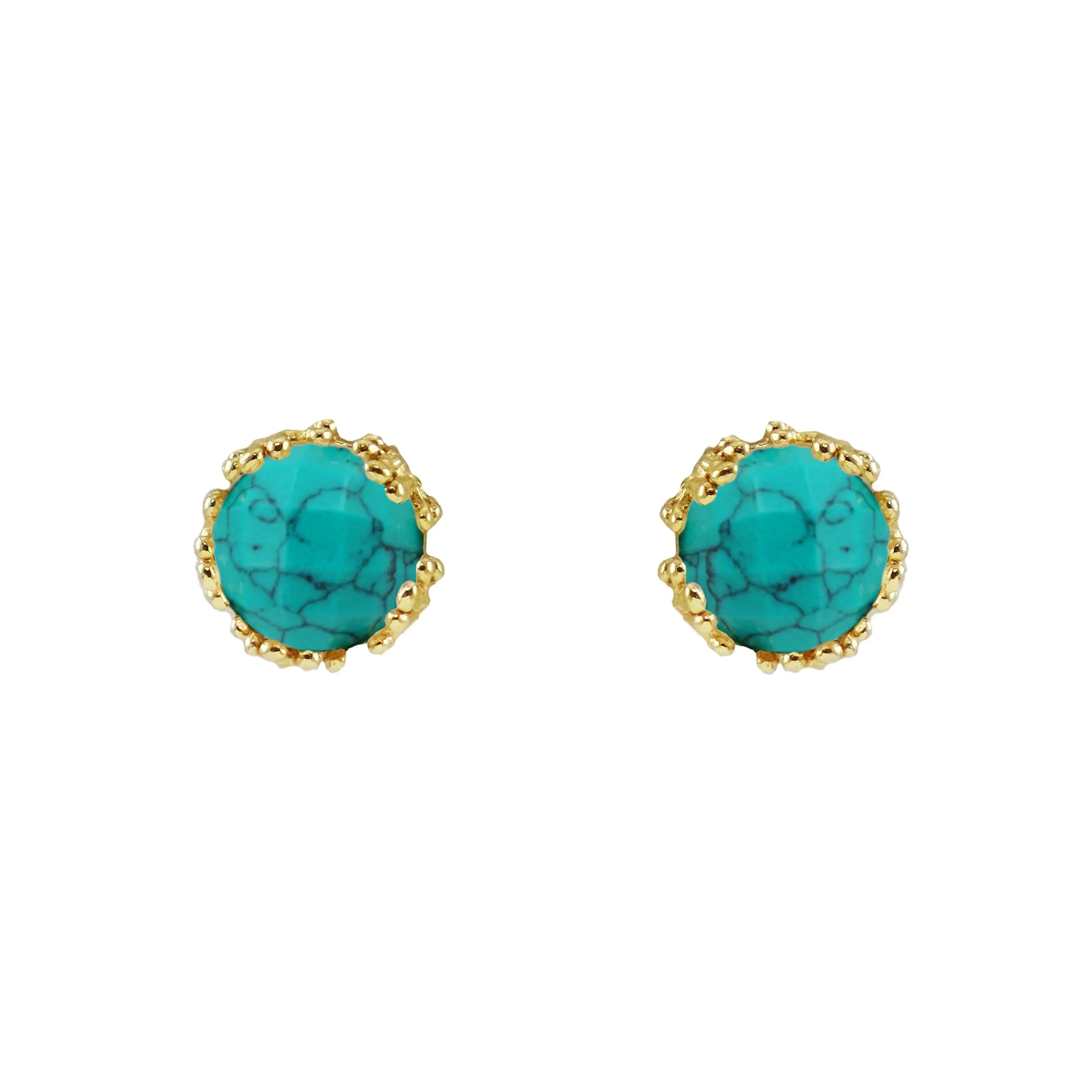 Bethanie Stud Coral Earrings