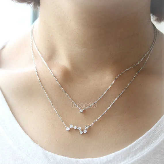 Big Dipper layered necklace