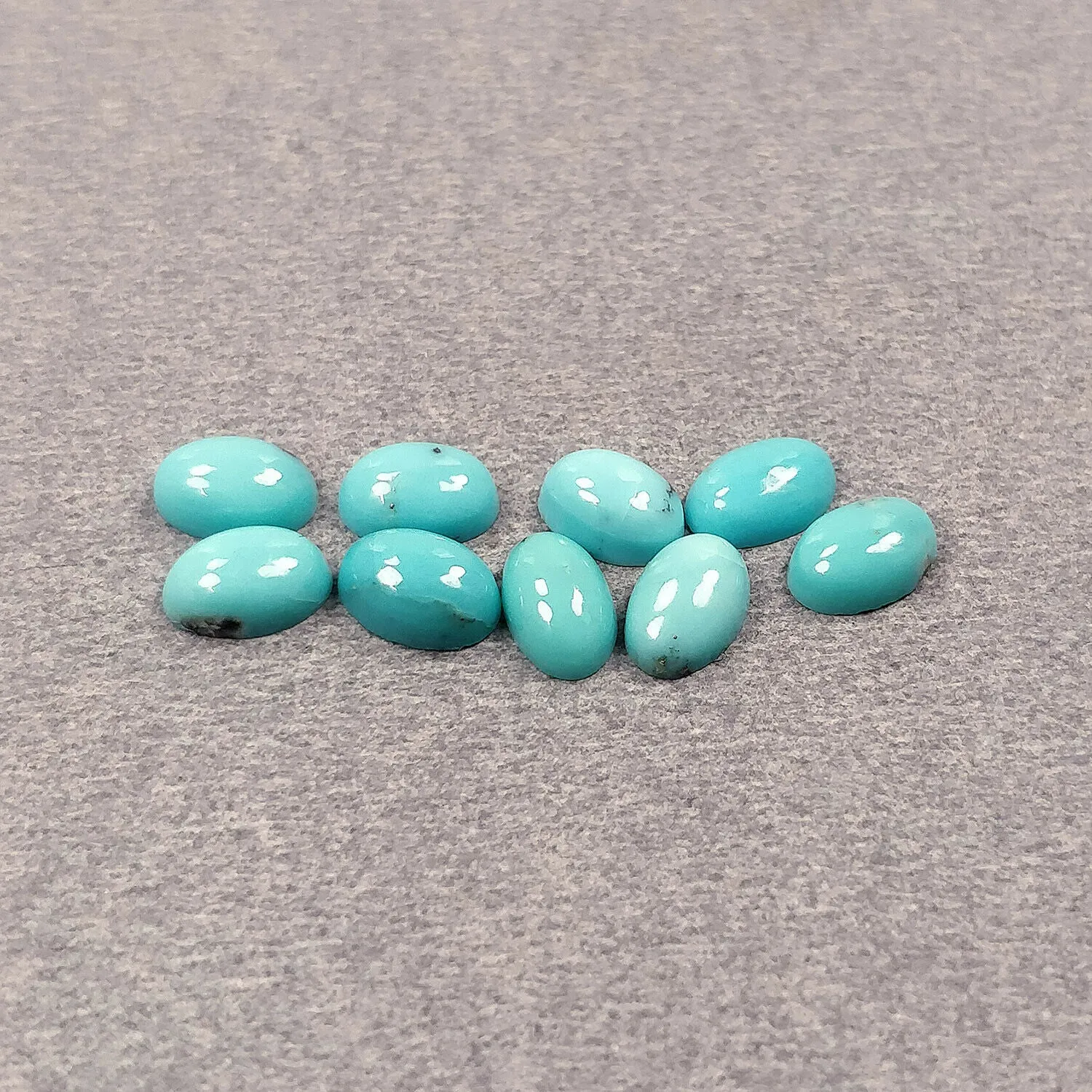 BLUE ARIZONA Kingman TURQUOISE Gemstone Cabochon : 3.50cts Natural Untreated Turquoise Oval Shape 6*4mm 9pcs