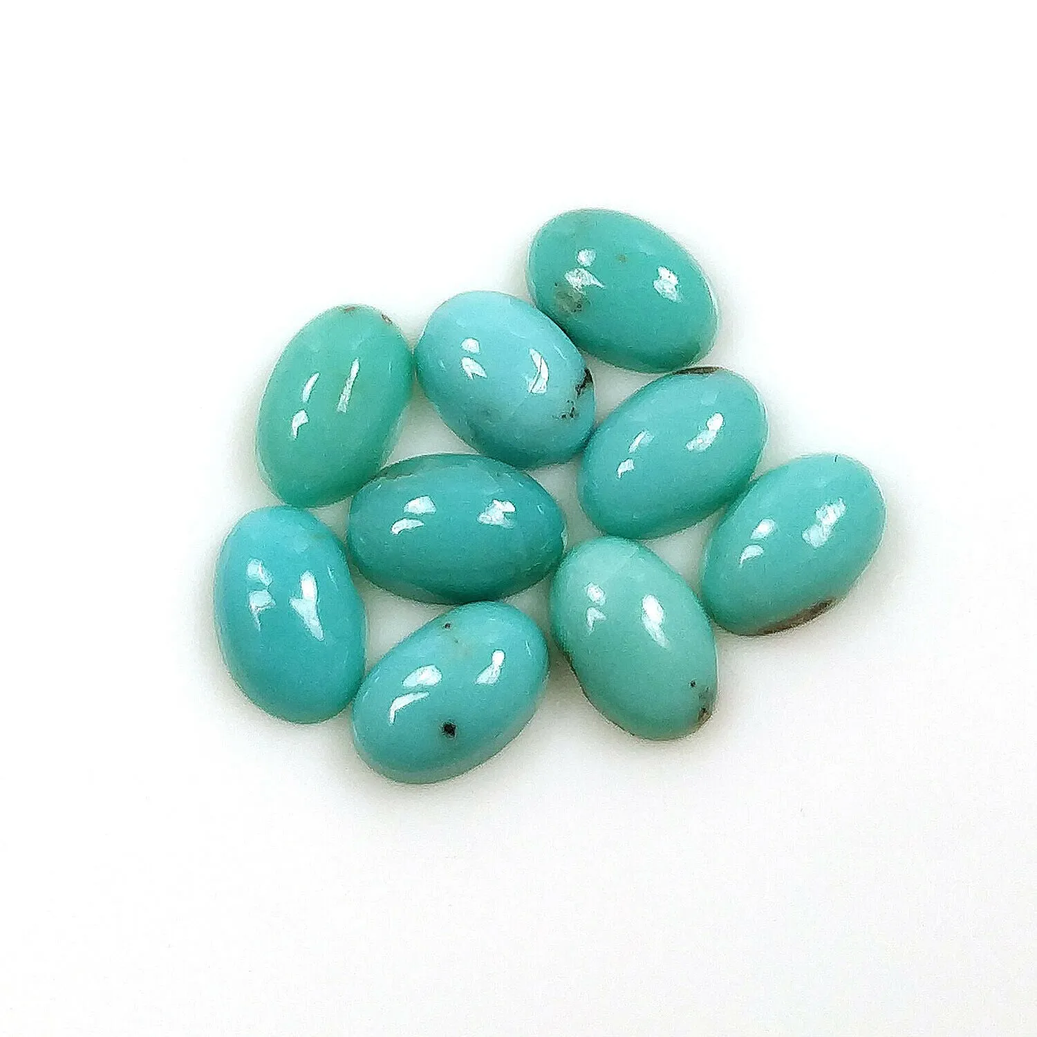 BLUE ARIZONA Kingman TURQUOISE Gemstone Cabochon : 3.50cts Natural Untreated Turquoise Oval Shape 6*4mm 9pcs