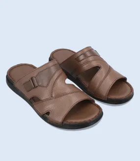 BM5604-BROWN-Men Slipper