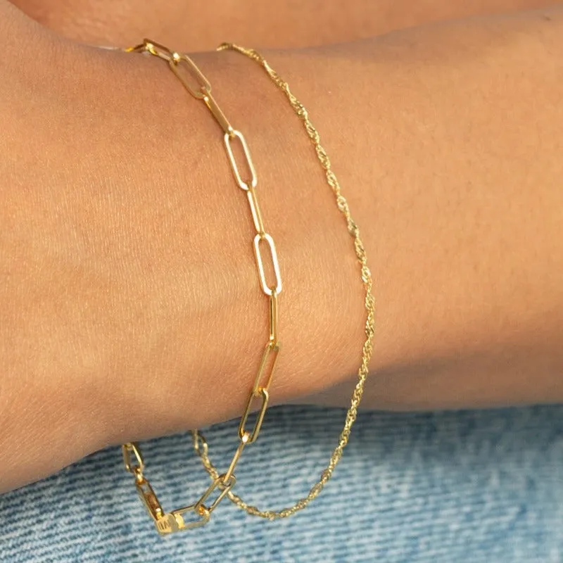 Bold Paperclip Bracelet