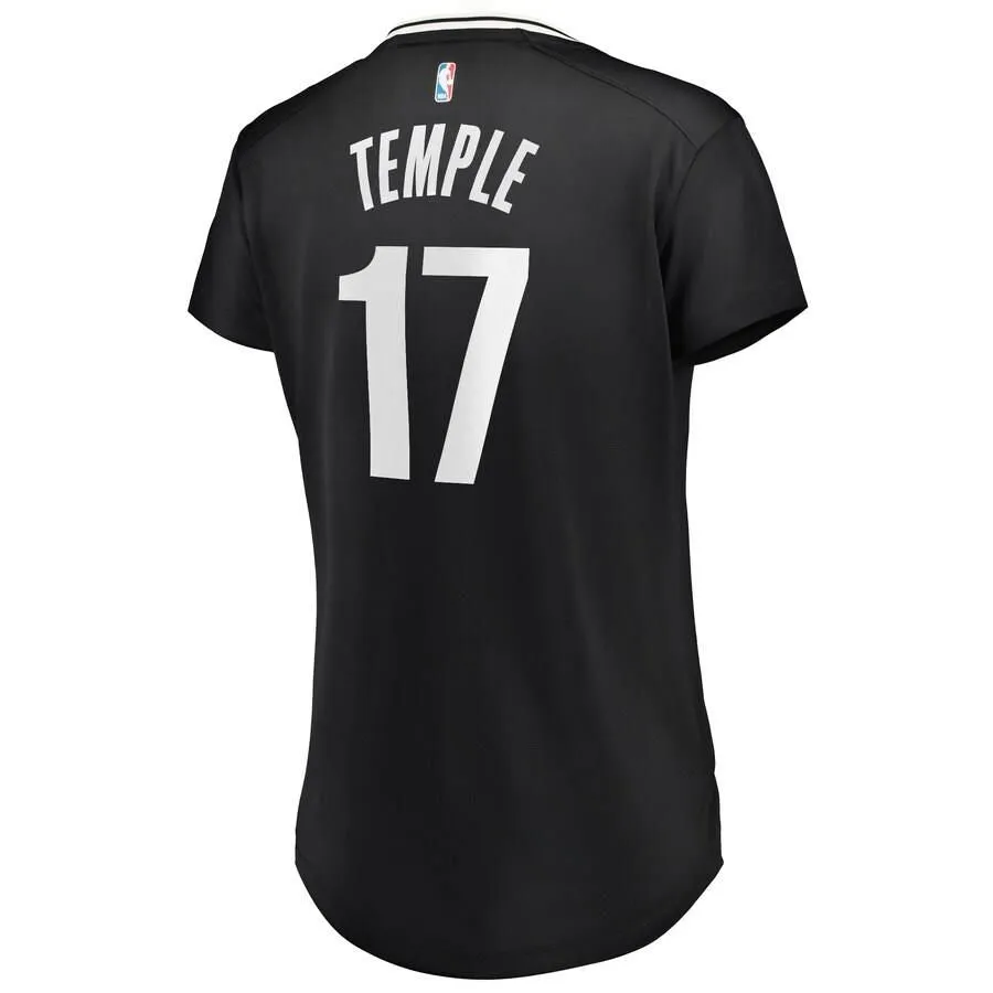 Brooklyn Nets Garrett Temple Fanatics Branded Fast Break Player Icon Jersey Womens - Black | Ireland O4267P4