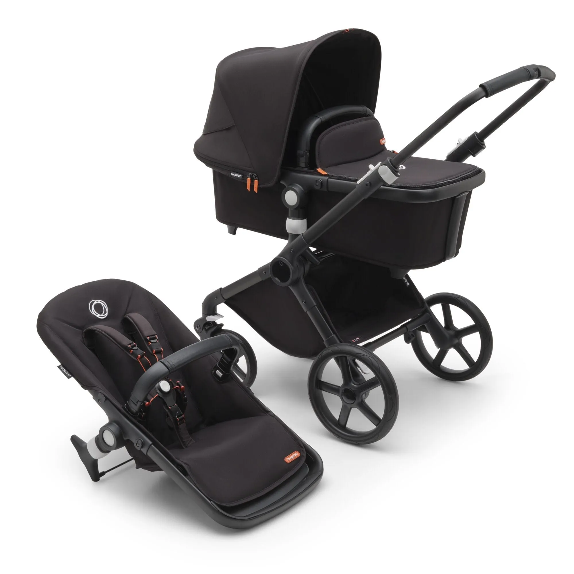 Bugaboo Fox Cub Essential Bundle - Black/Midnight Black/Midnight Black