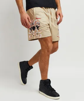 Burn Mesh Shorts - Khaki