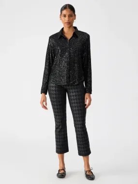 Carnaby Kick Crop Pant - Exploded Houndstooth