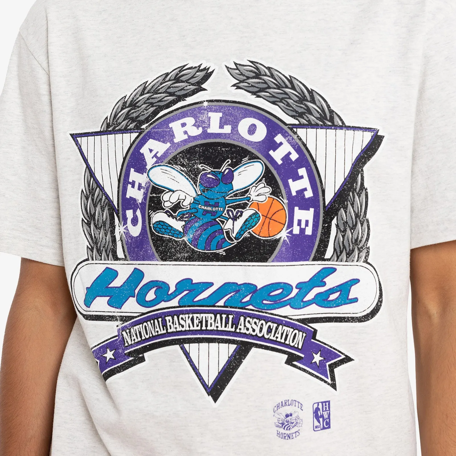 Charlotte Hornets Dash Tee - Silver Marl