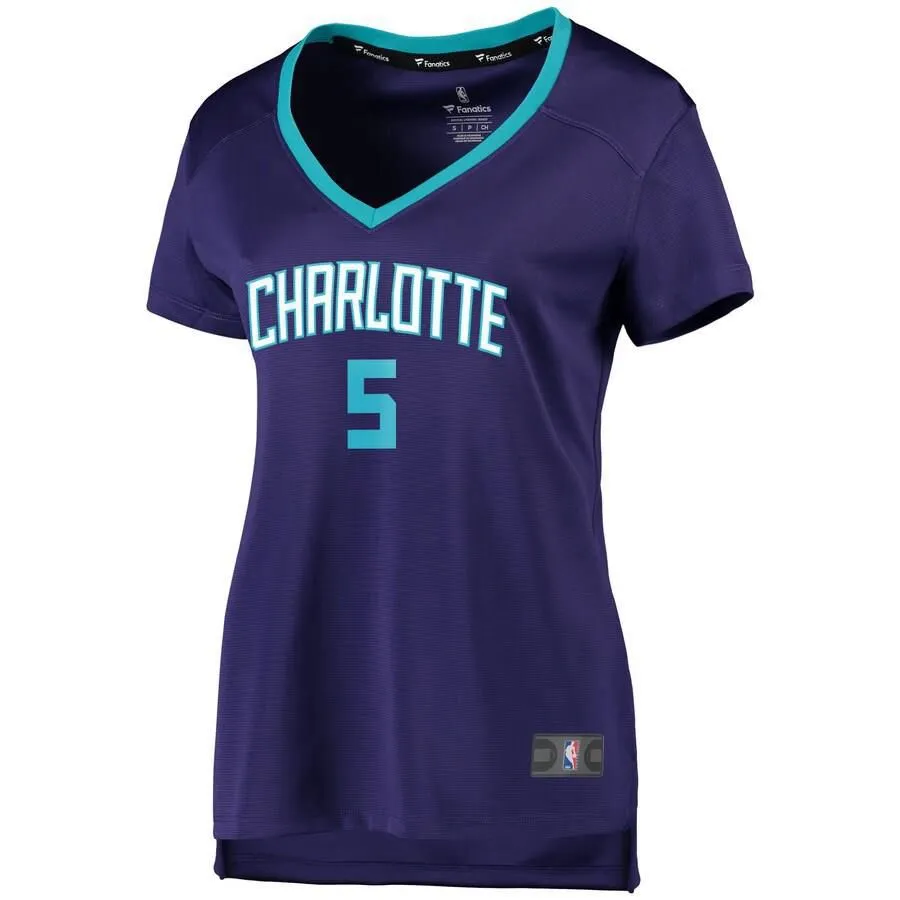 Charlotte Hornets Nicolas Batum Fanatics Branded Replica Fast Break Player Statement Jersey Womens - Purple | Ireland J6180S8