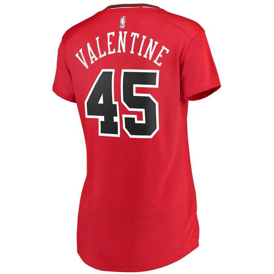 Chicago Bulls Denzel Valentine Fanatics Branded Fast Break Player Icon Jersey Womens - Red | Ireland P0192X6