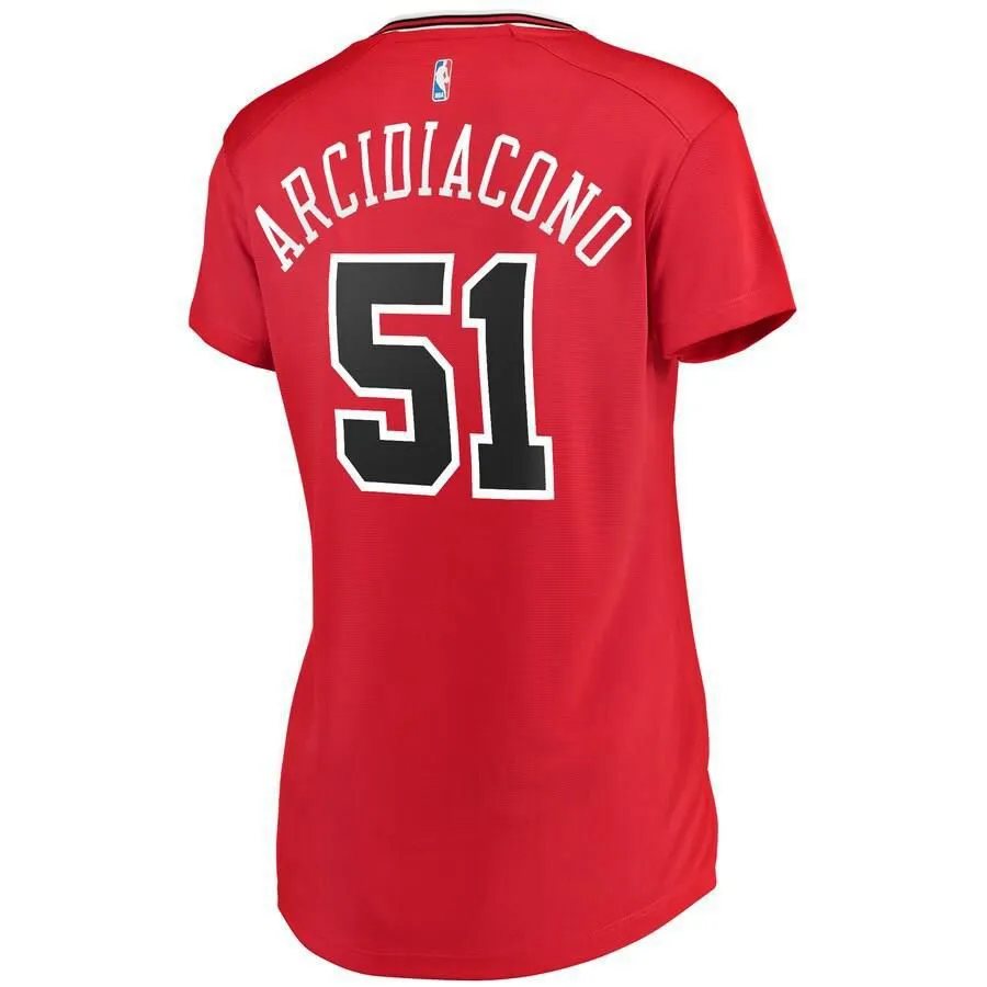 Chicago Bulls Ryan Arcidiacono Fanatics Branded Fast Break Player Team Icon Jersey Womens - Red | Ireland L9275C7