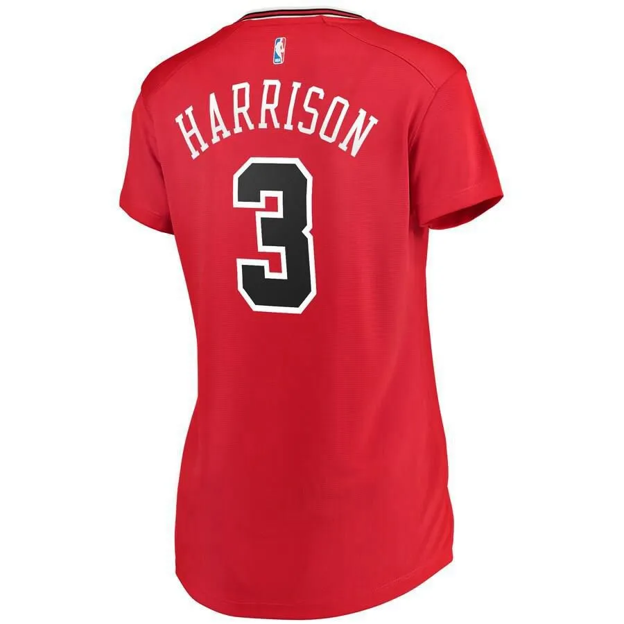 Chicago Bulls Shaquille Harrison Fanatics Branded Fast Break Player Icon Jersey Womens - Red | Ireland N7822Z6