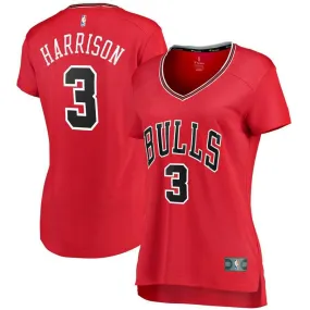 Chicago Bulls Shaquille Harrison Fanatics Branded Fast Break Player Icon Jersey Womens - Red | Ireland N7822Z6