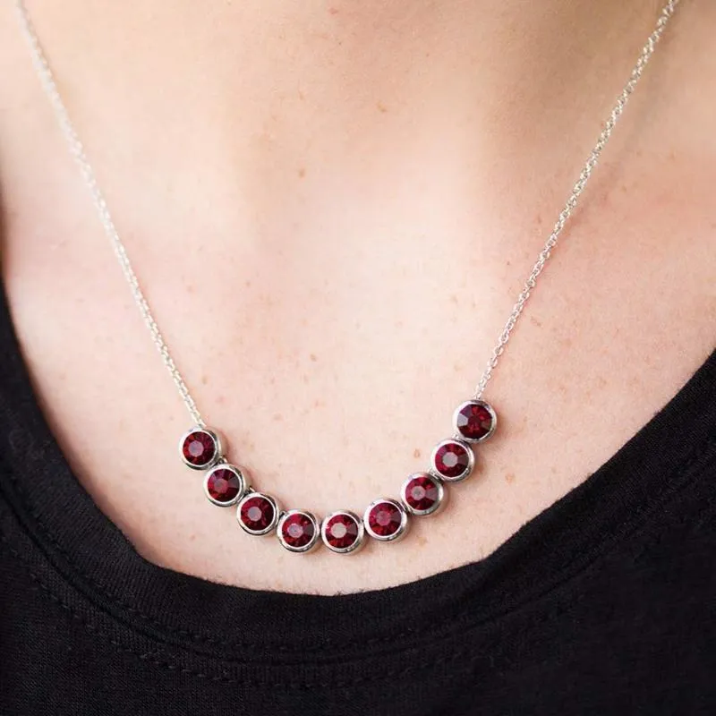 City Skyline Red Gem Necklace