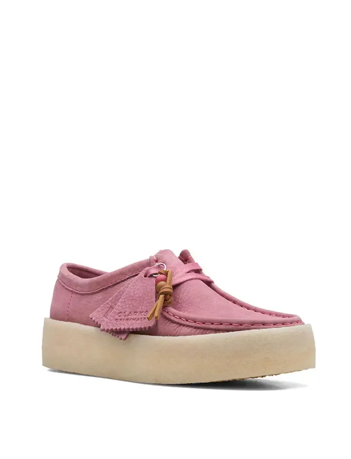 Clarks Originals Wallabee Cup Shoes Pink Nubuck