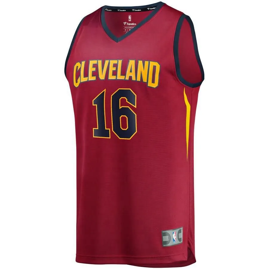 Cleveland Cavaliers Cedi Osman Fanatics Branded Replica Road Fast Break Icon Jersey Kids - Burgundy | Ireland M8695T6