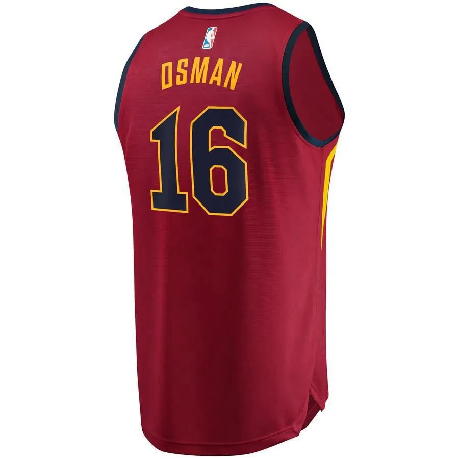 Cleveland Cavaliers Cedi Osman Fanatics Branded Replica Road Fast Break Icon Jersey Kids - Burgundy | Ireland M8695T6