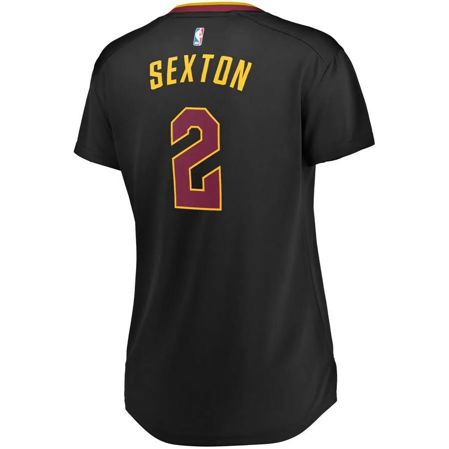 Cleveland Cavaliers Collin Sexton Fanatics Branded Replica Fast Break Player Statement Jersey Womens - Black | Ireland L4973R8