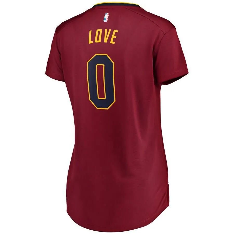 Cleveland Cavaliers Kevin Love Fanatics Branded Replica Fast Break Player Icon Jersey Womens - Burgundy | Ireland Z2757U2