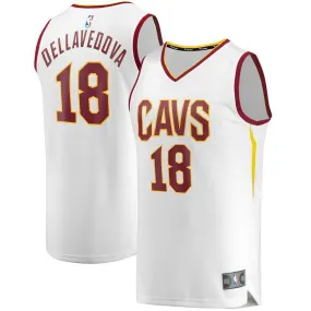 Cleveland Cavaliers Matthew Dellavedova Fanatics Branded Replica Fast Break Player Association Jersey Kids - White | Ireland Y8357C1