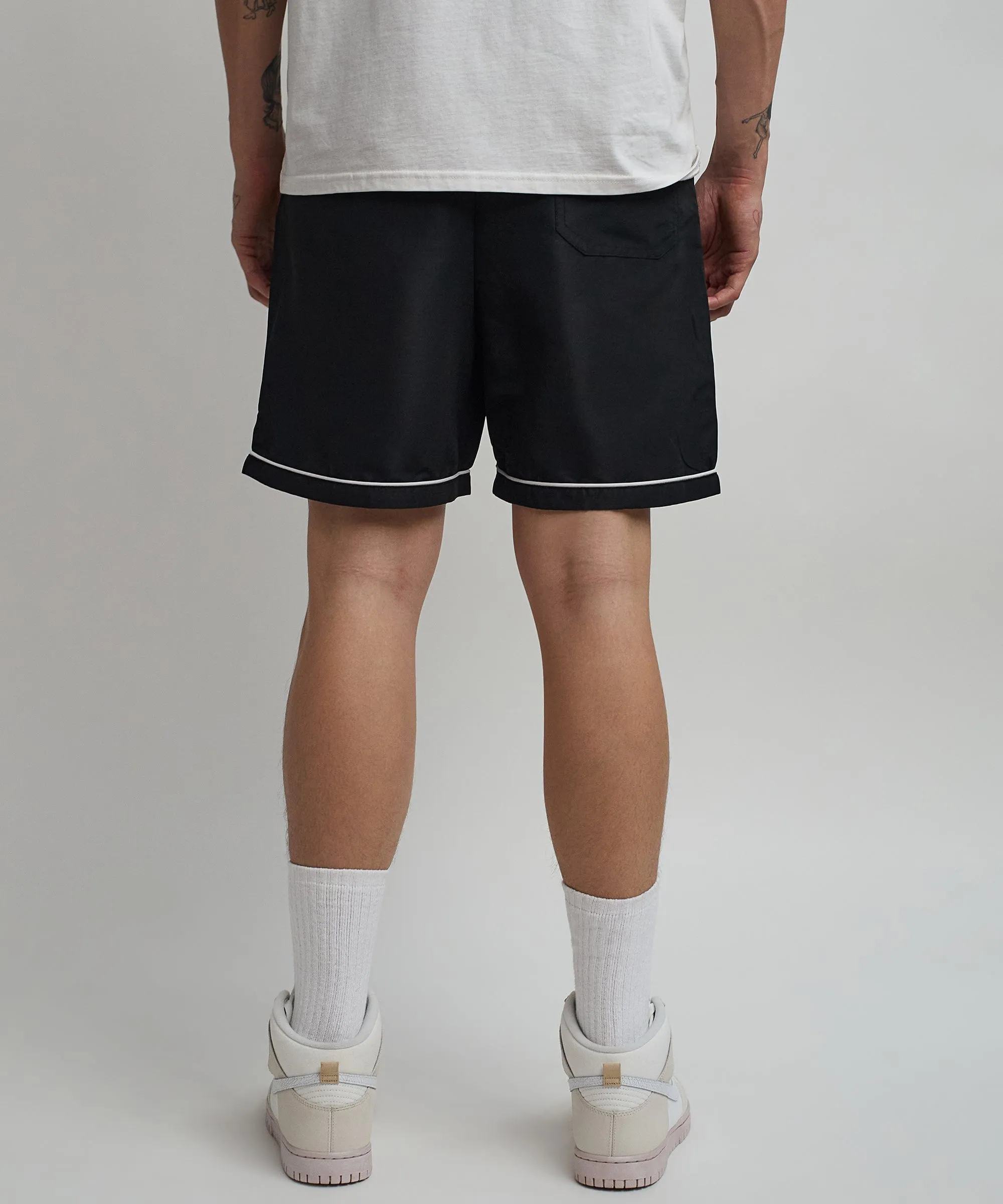 Clubmaster Embroidered Shorts - Black