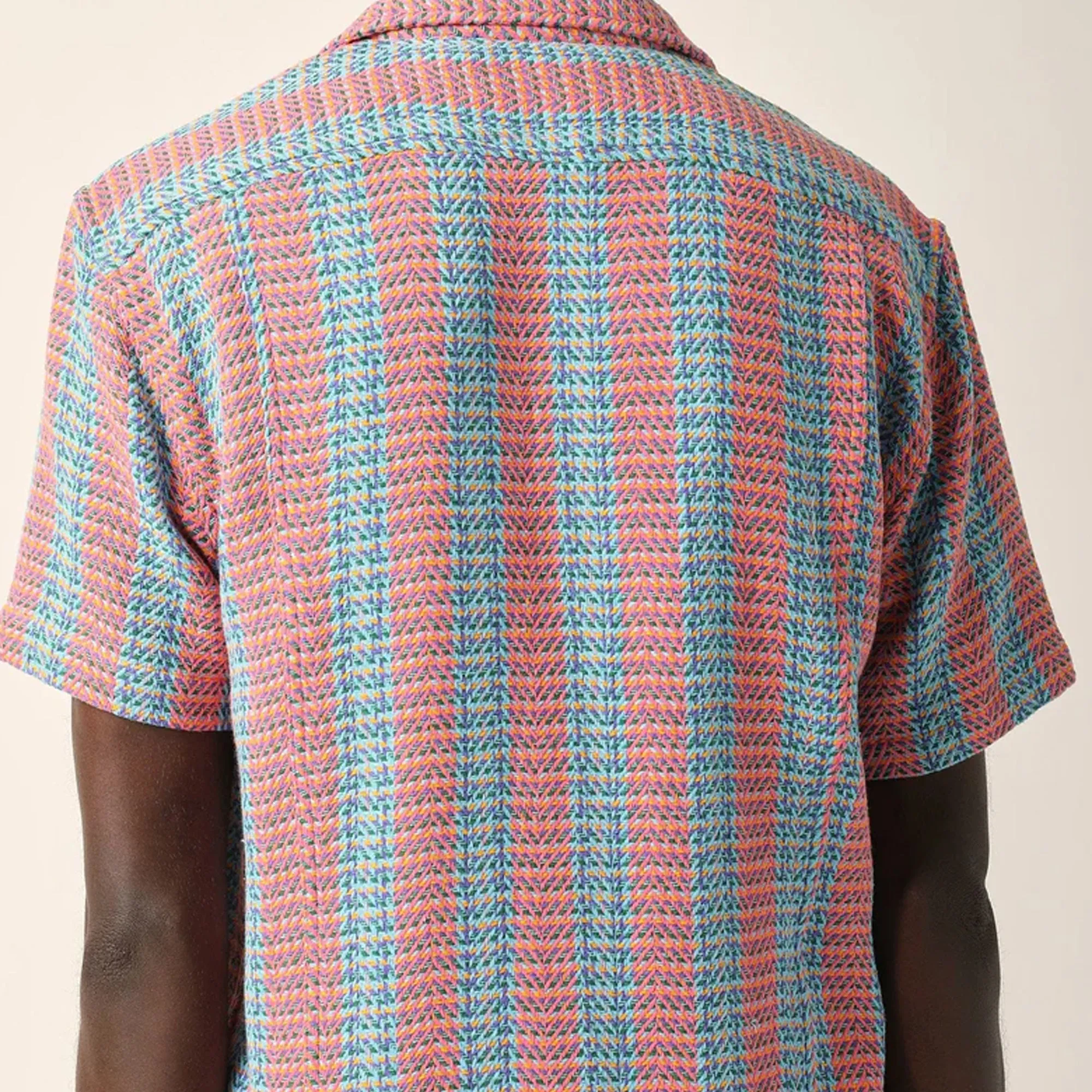 Corridor Mens Acis Plaid Iris SS Camp Tee