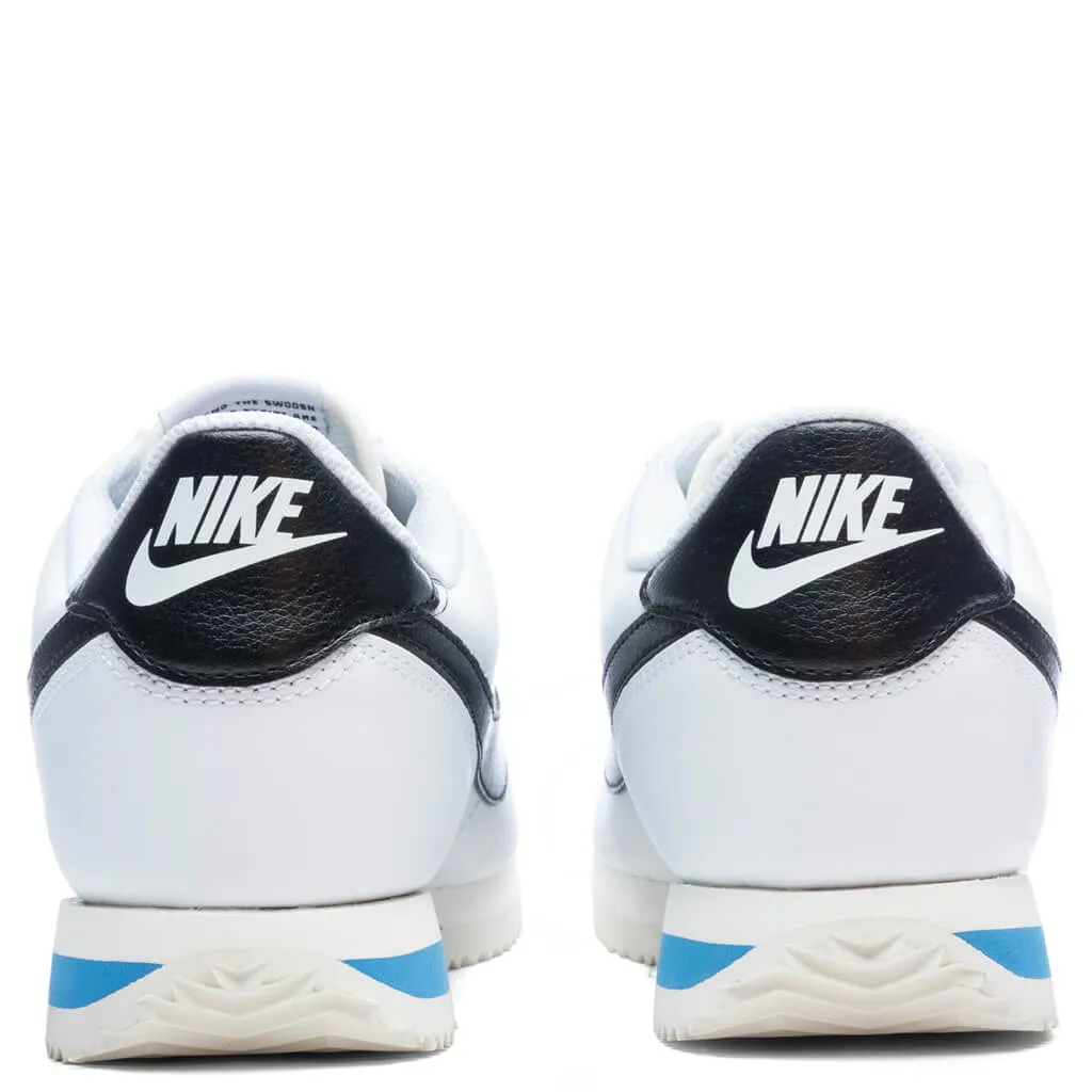 Cortez 23 - White/Black/Light Photon Blue