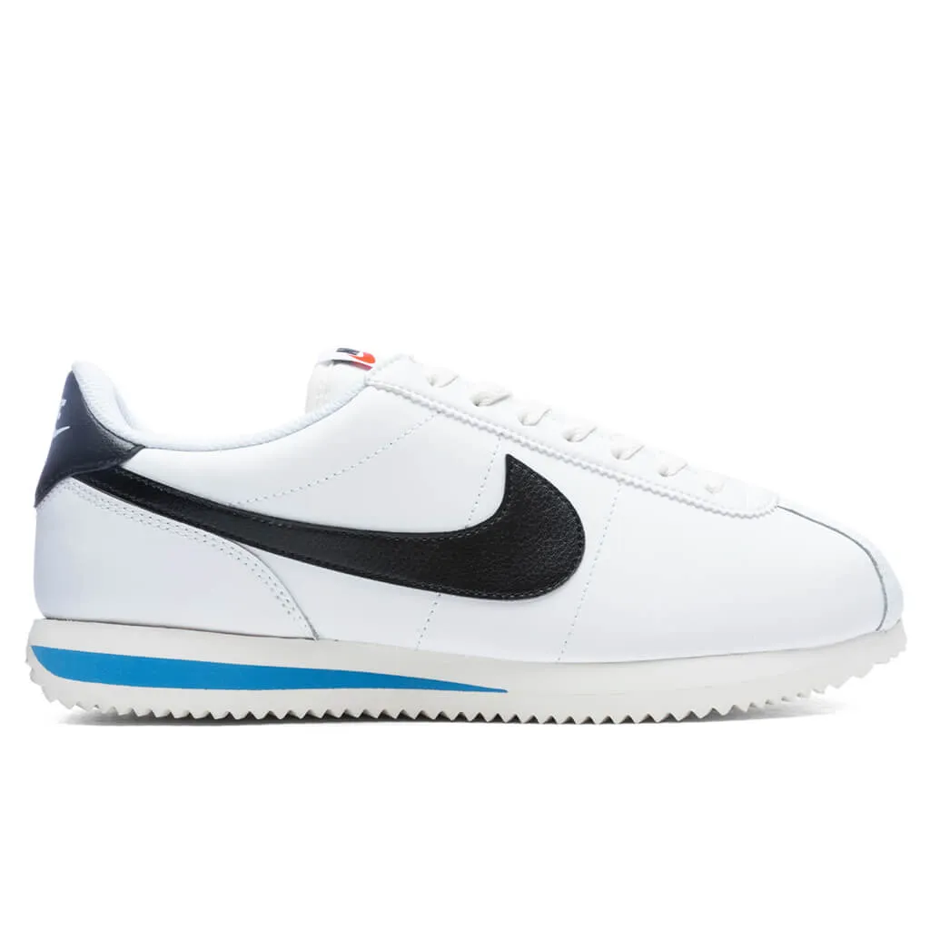 Cortez 23 - White/Black/Light Photon Blue