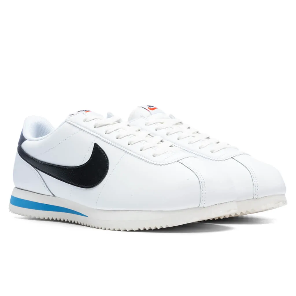 Cortez 23 - White/Black/Light Photon Blue