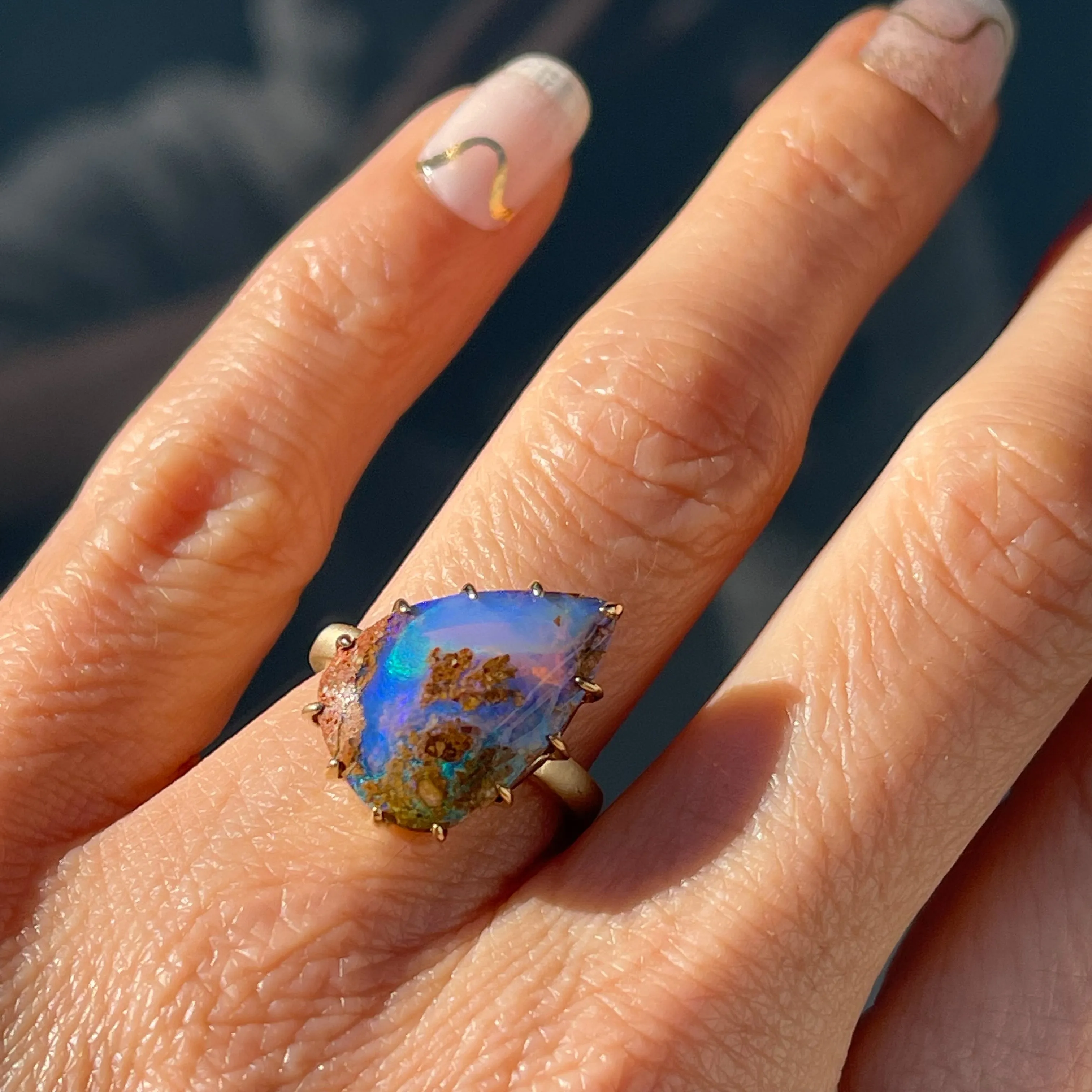 Crystal Cay Australian Opal Ring