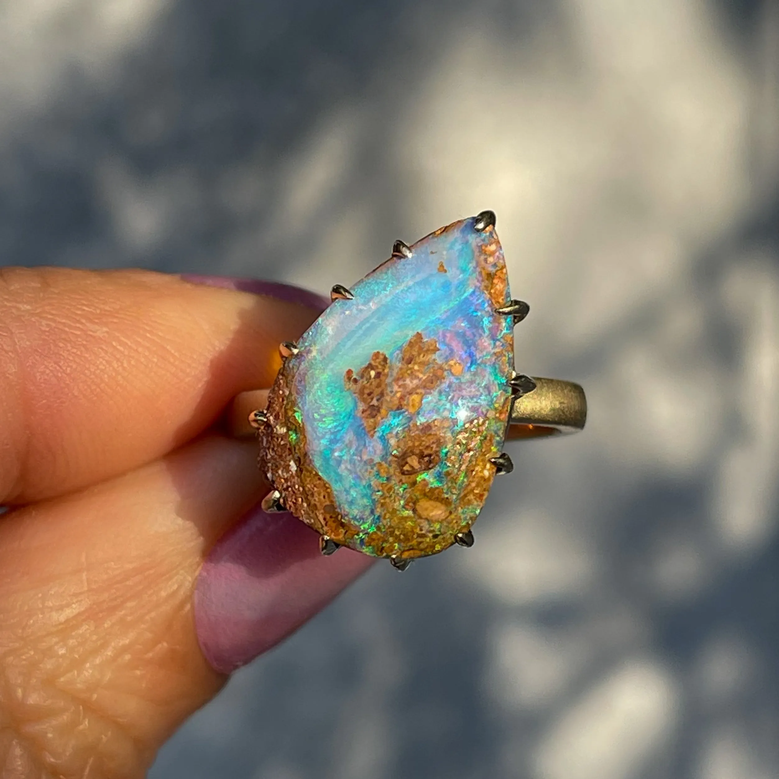 Crystal Cay Australian Opal Ring