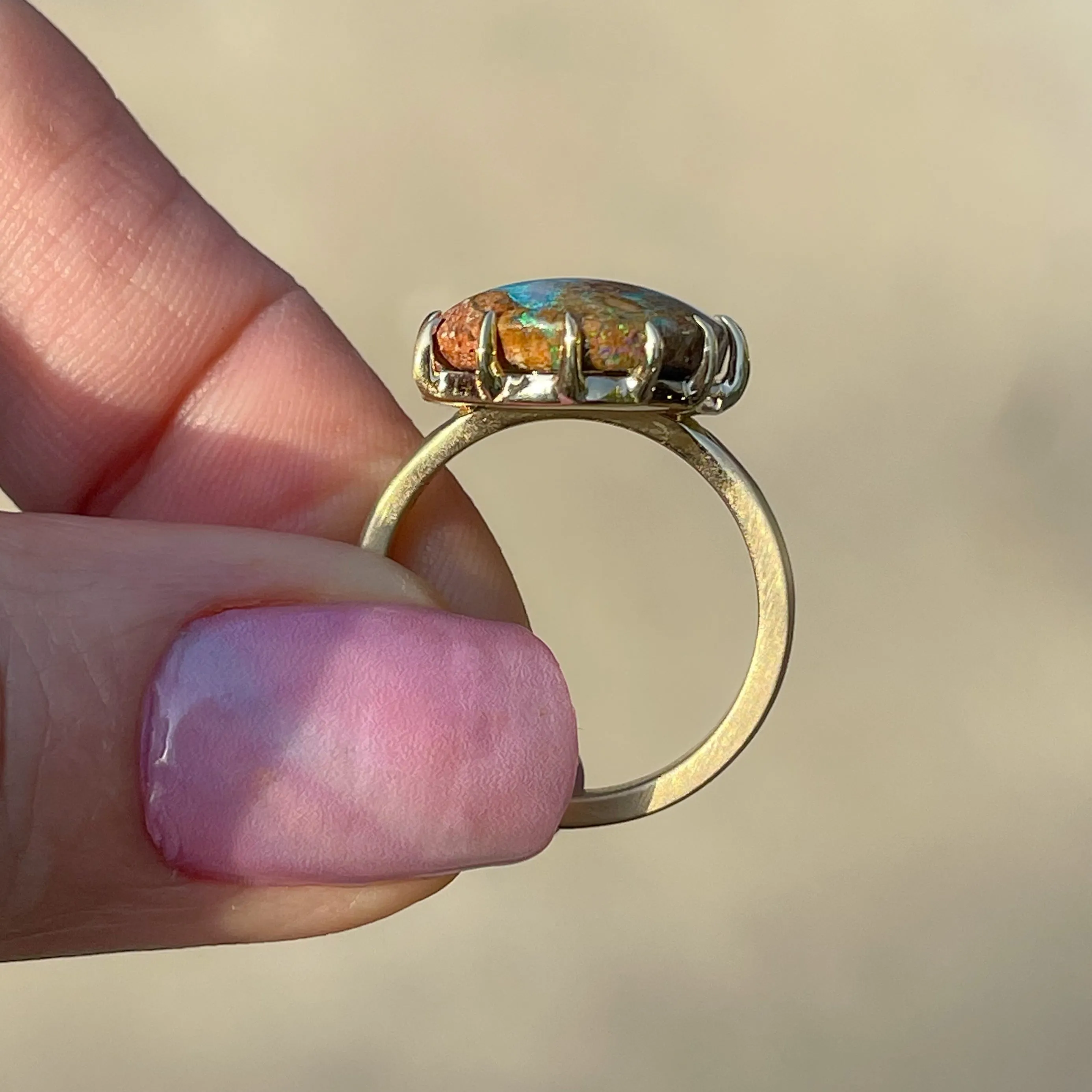 Crystal Cay Australian Opal Ring