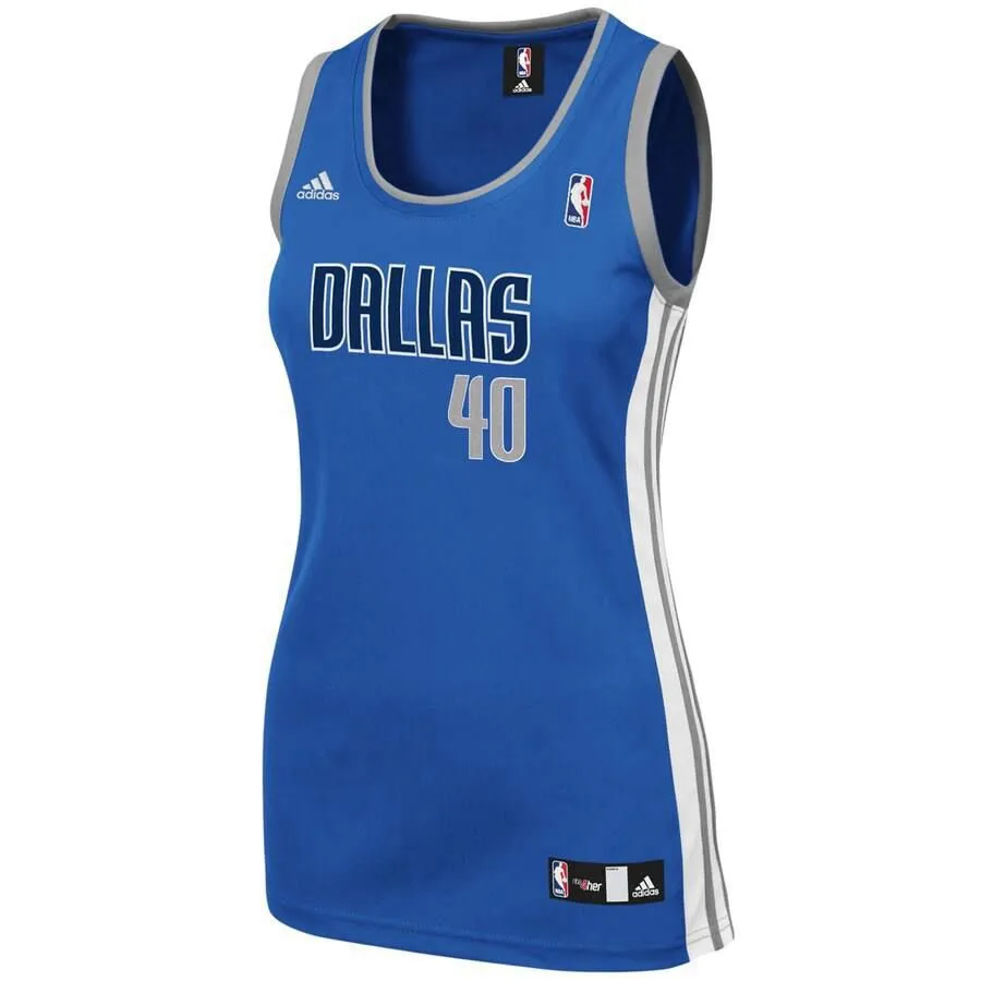 Dallas Mavericks Harrison Barnes Adidas Replica Road Jersey Womens - Blue | Ireland P2081C7