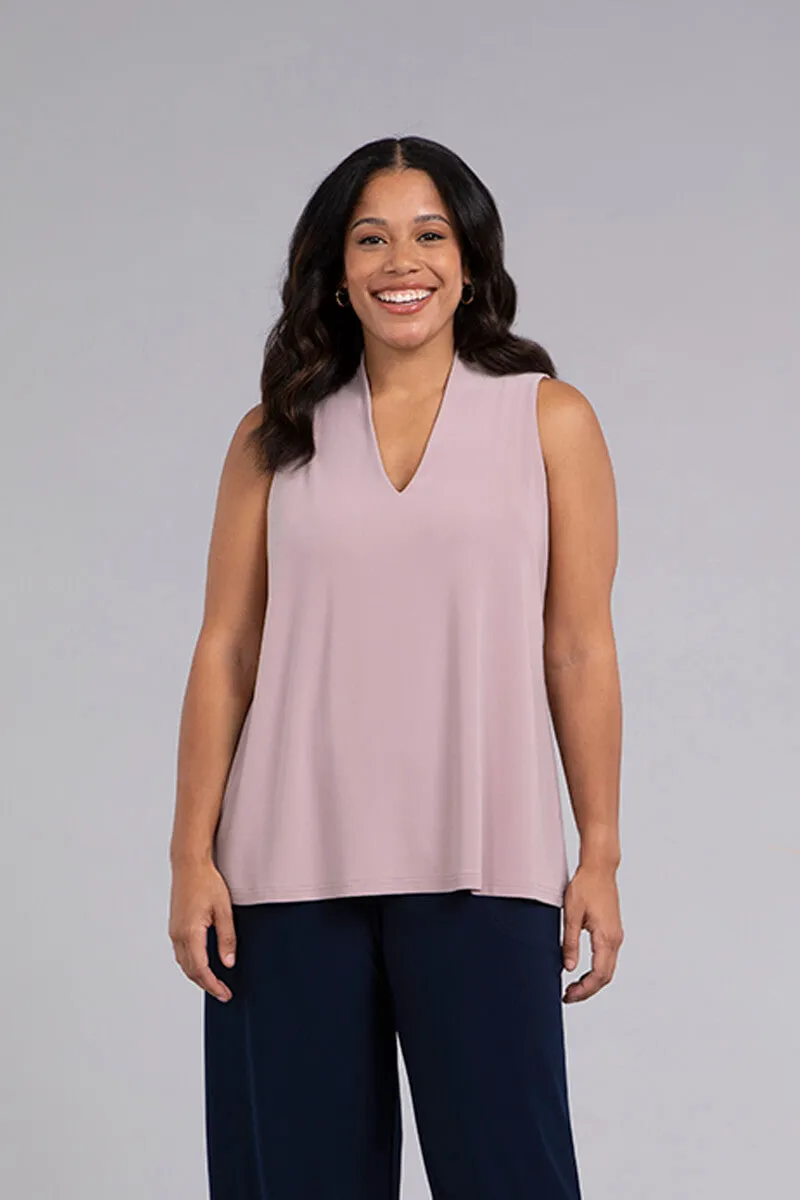 Deep V Trapeze Tank | Dusty Rose