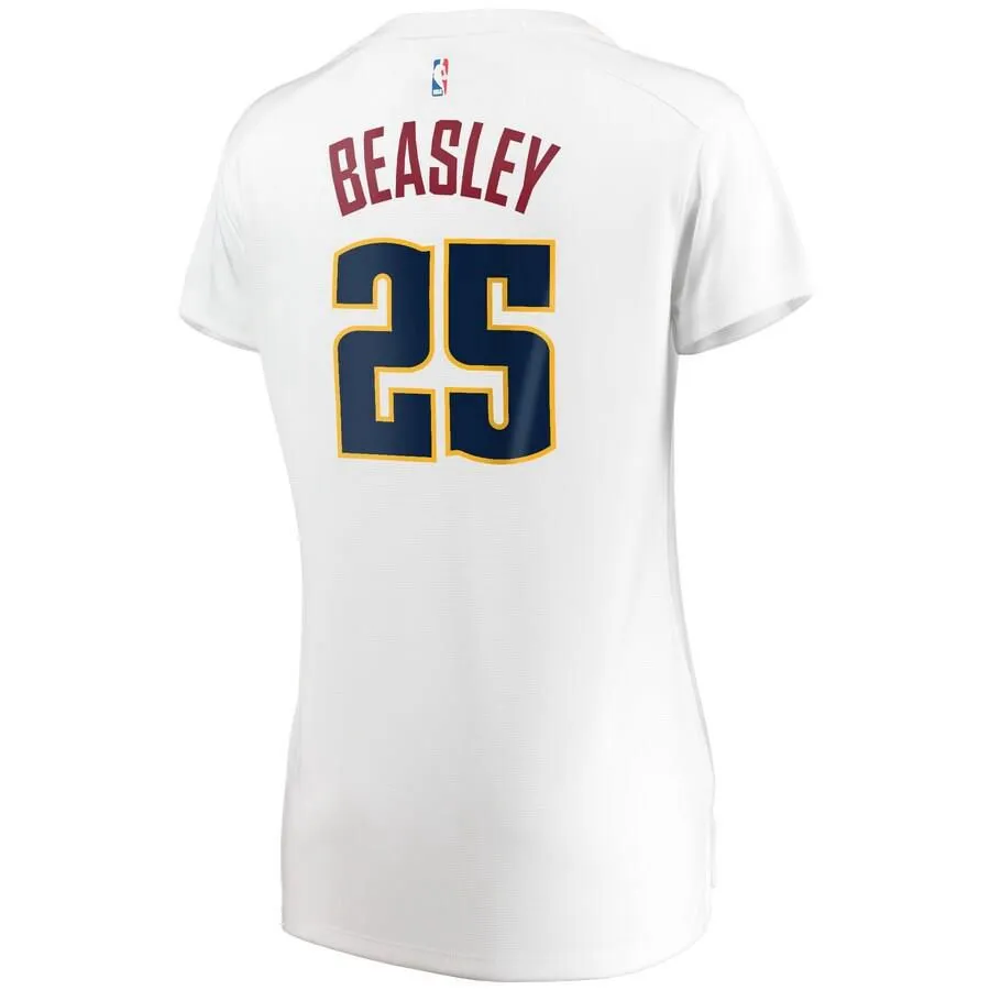 Denver Nuggets Malik Beasley Fanatics Branded Fast Break Player Association Jersey Womens - White | Ireland V6474T1